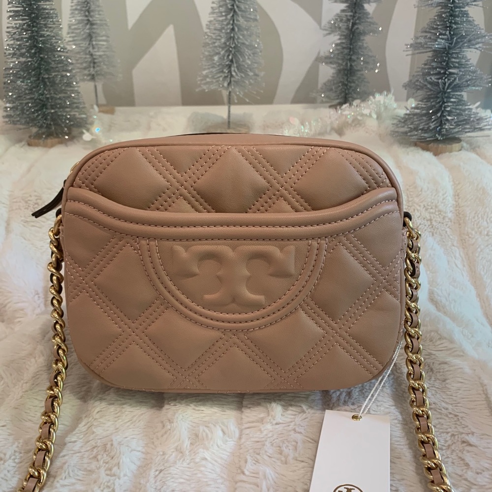 Tory Burch Fleming Soft Camera Pink Moon